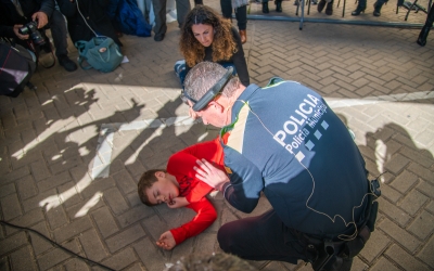 Imatge de la simulació d'atenció amb tecnologia 5G/ Roger Benet